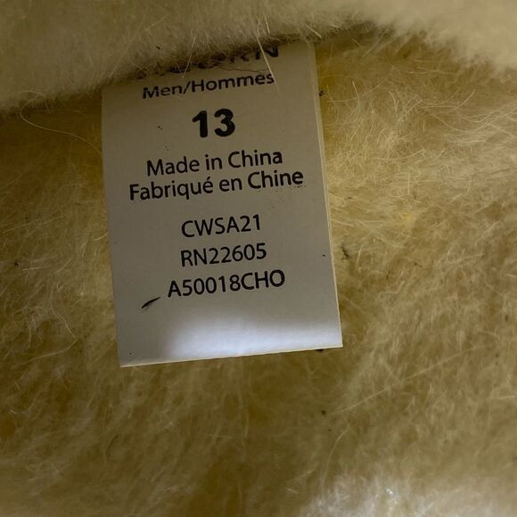 Acorn Suede   Fleece Lined Rambler Moccasins  Solid Brown  US 13 - Picture 8 of 8